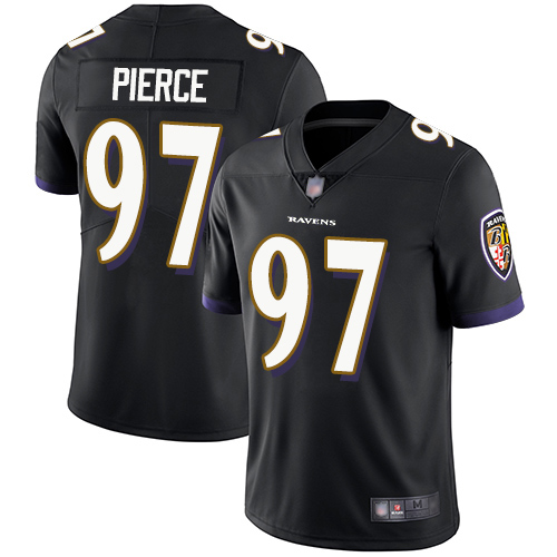 Baltimore Ravens Limited Black Men Michael Pierce Alternate Jersey NFL Football #97 Vapor Untouchable